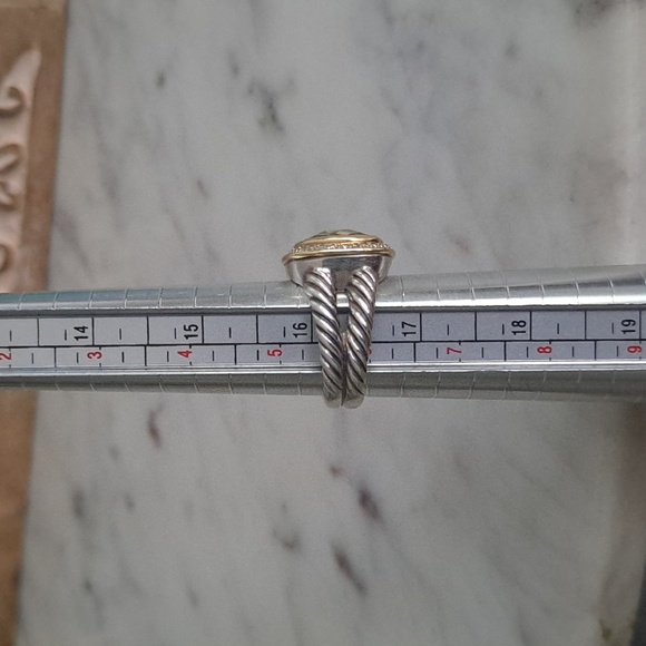 Authentic David Yurman Albion ring, Prasiolite - Picture 10 of 17